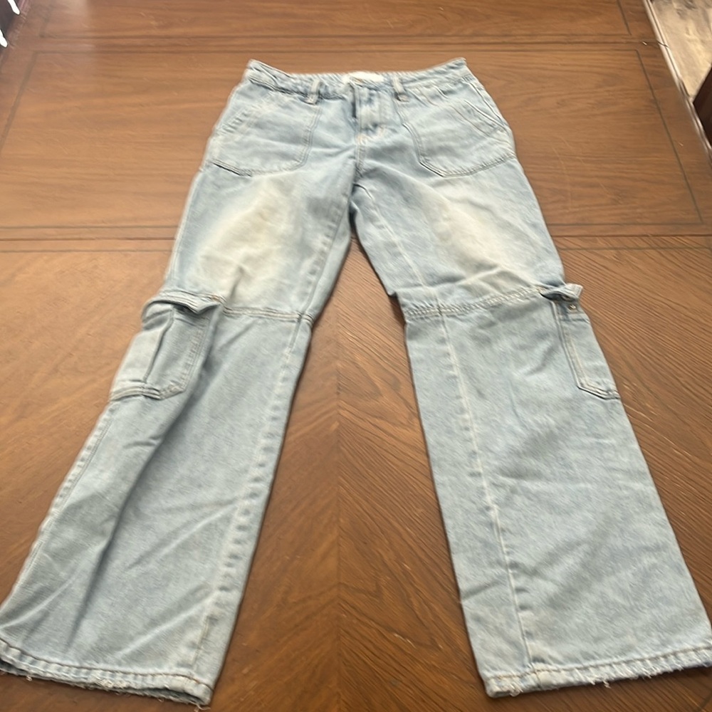 VERVET BY FLYING MONKEY Light Blue Flare Jeans